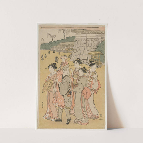 Women Accompanying a Girl to a Shrine by Katsukawa Shunchō