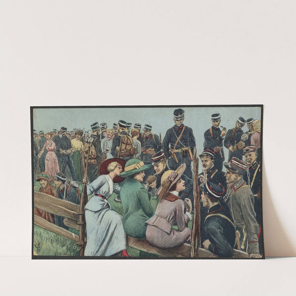 Women and soldiers by Andreas Bloch