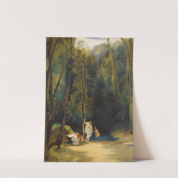 Women Bathing in the Park of Terni by Carl Blechen