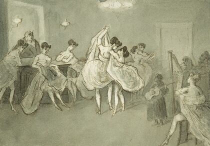 Women Dancing in a Brothel