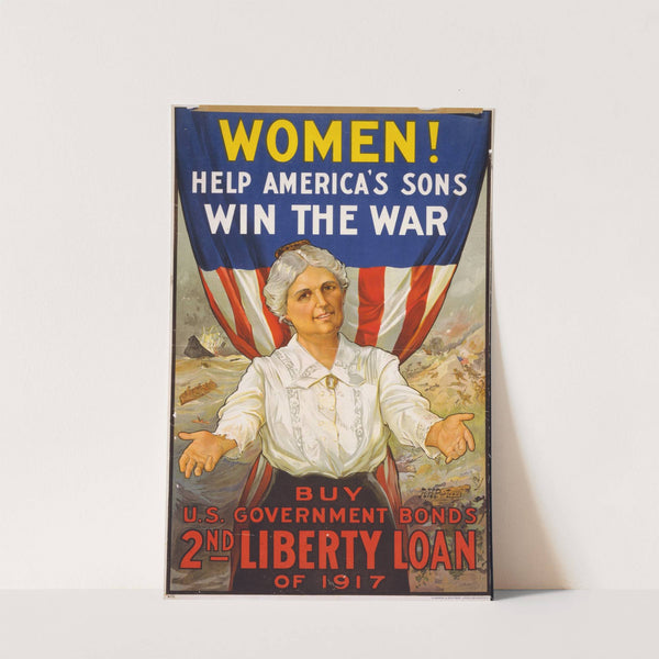 Women! Help America&#039;s sons win the war-Buy U.S. Government Bonds by R.H. Porteus