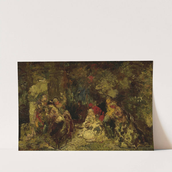 Women in a forest (1870 - 1886) by Adolphe Monticelli