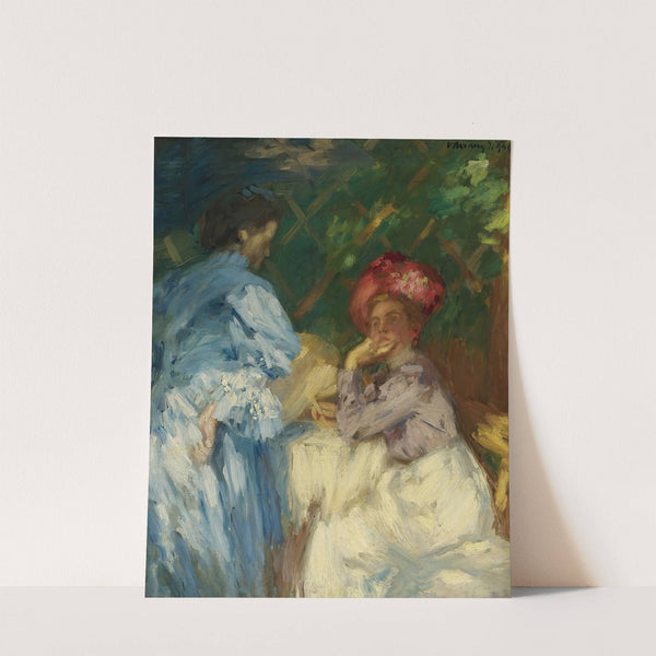 Women in the park by János Vaszary