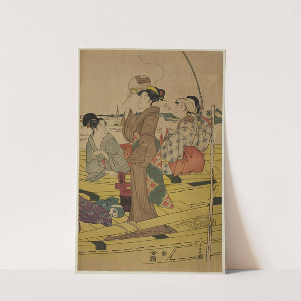 Women on a Fishing Boat II by Chokosai Eisho