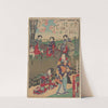 Women Traveling, Some on Horseback by Kunichika Toyohara