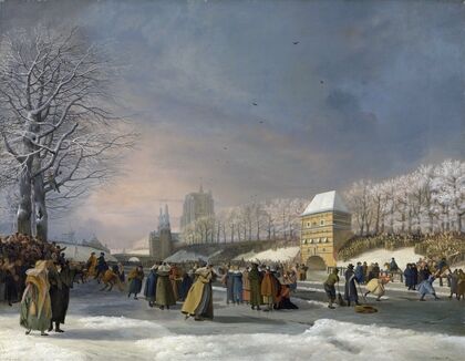 Women’s Skating Competition on the Stadsgracht in Leeuwarden, 21 January 1809