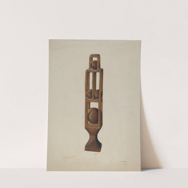 Wood Carving of 6 Balls by Alf Bruseth