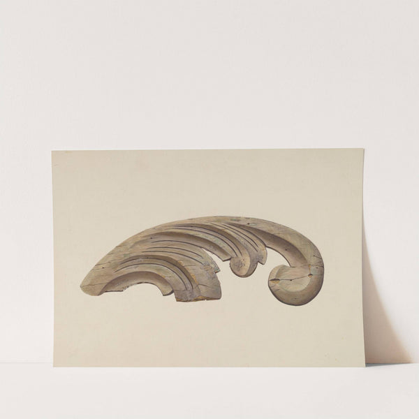 Wood Carving - Scroll by Clayton Clements