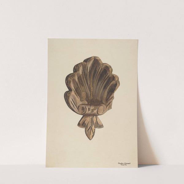 Wood Carving - Shell by Clayton Clements