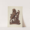 Woodcarving of a Lion by Alice Stearns