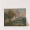 Wooded Hilly Landscape by Abraham Pether