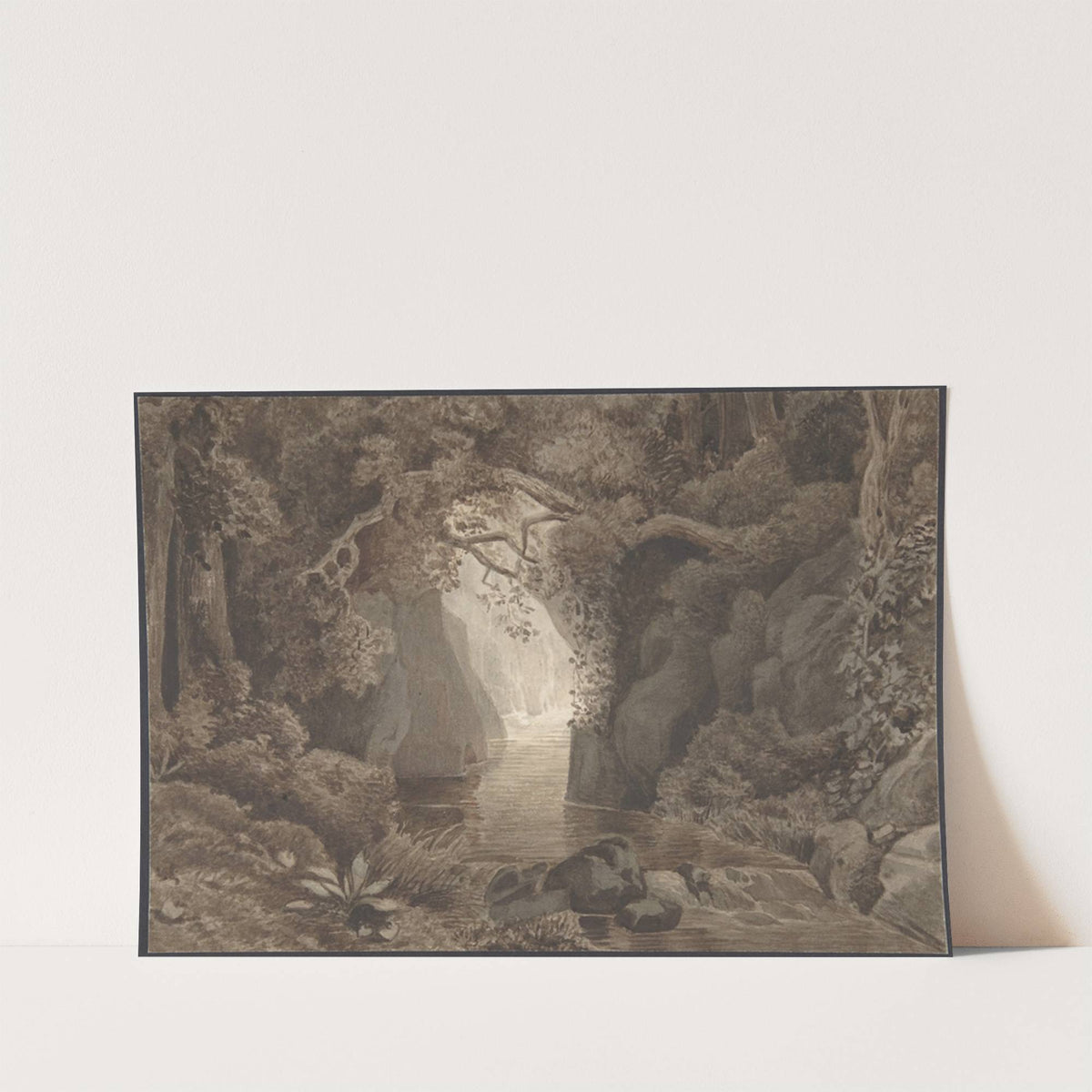 Wooded Landscape with a Creek by Christoph Nathe