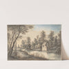 Wooded Landscape with a House beside a River by Lucas van Uden
