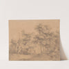 Wooded Landscape with Figures, Donkeys and Cottage by Thomas Gainsborough