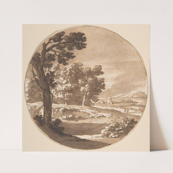 Wooded Landscape with Figures on a Road by Jacob van der Ulft