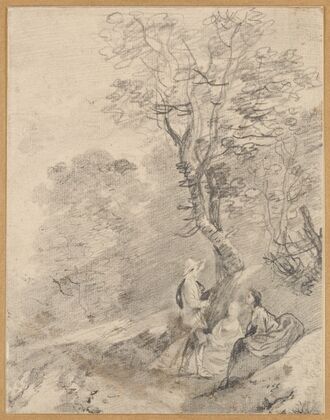 Wooded Landscape with Group of Figures