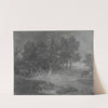 Wooded Landscape with Gypsy Encampment by Thomas Gainsborough
