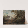 Wooded Landscape with Hunter (c. 1642 - 1643) by Aert van der Neer