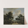 Wooded Landscape with Merrymakers in a Cart by Meindert Hobbema