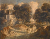 Wooded Landscape with Mounted Peasants