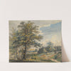 Wooded Landscape with Stag by Carl August Lebschee