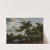 Wooded Landscape with Watermill (c. 1665) by Meindert Hobbema