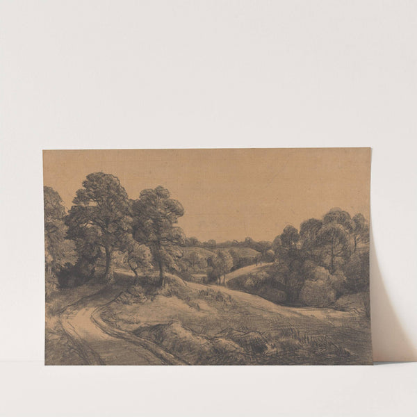 Wooded Slope with a Receding Road by John Constable