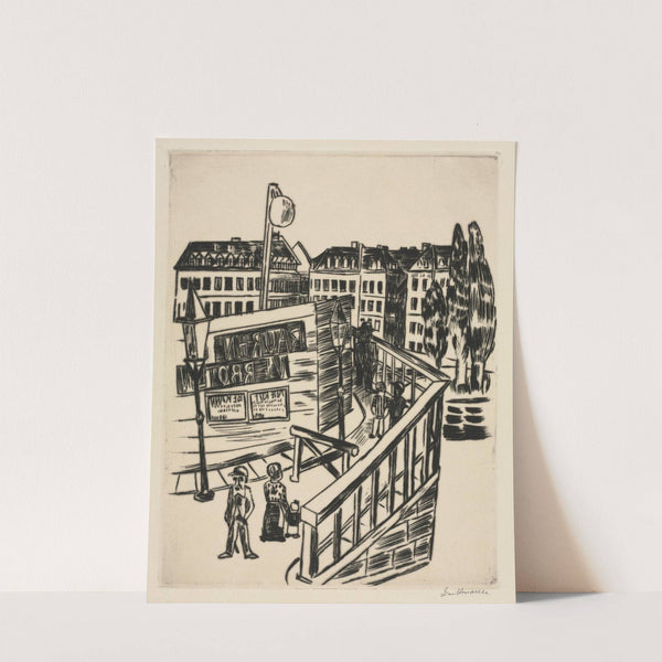 Wooden Bridge (1922) by Max Beckmann