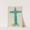 Wooden Cross, Carved, Used as Headstone by Majel G. Claflin