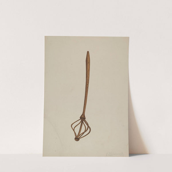 Wooden Egg Beater by Luther D. Wenrich