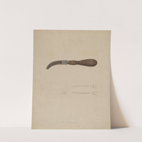 Wooden Peg File by Lloyd Charles Lemcke