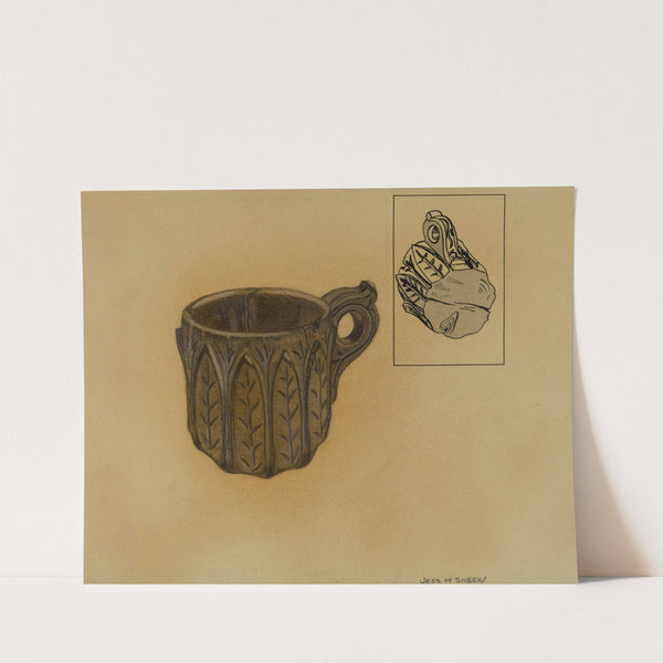 Wooden Shaving Mug by Jesse W. Skeen