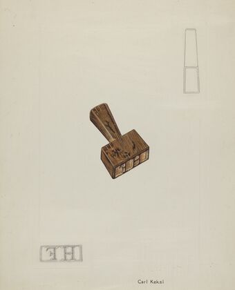 Wooden Stamp — size preview