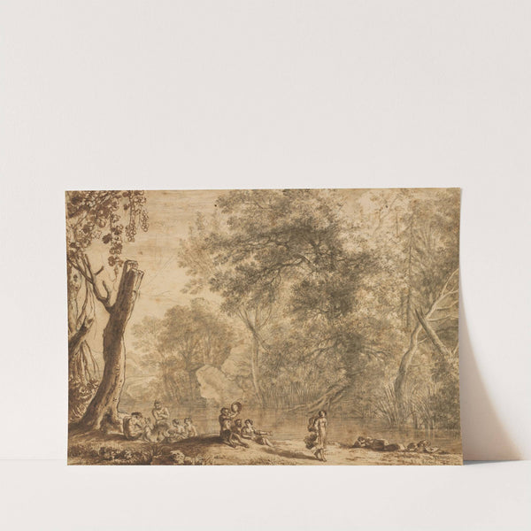 Woodland Landscape with Nymphs and Satyrs by Herman van Swanevelt