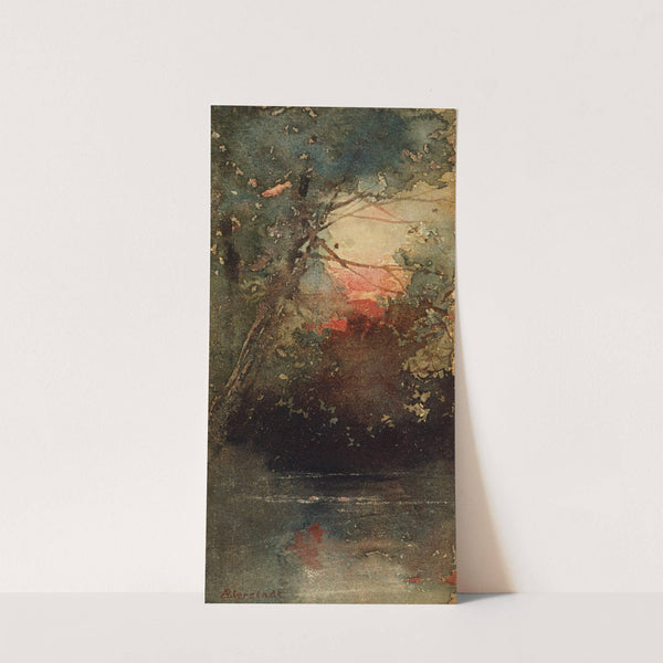 Woodland Sunset by Albert Bierstadt