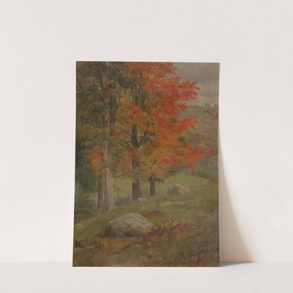 Woods in autumn (1865) by Frederic Edwin Church