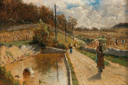 Workers in a Vineyard, Samois