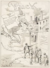 Workers stand outside factory reading notice (1913)