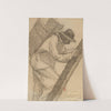 Workman on a Ladder by Henri Martin