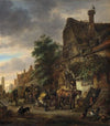Workmen before an Inn