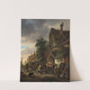 Workmen before an Inn by Isaac van Ostade