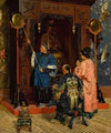 Worshippers At A Buddhist Shrine