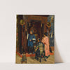Worshippers At A Buddhist Shrine by Rudolf Ernst
