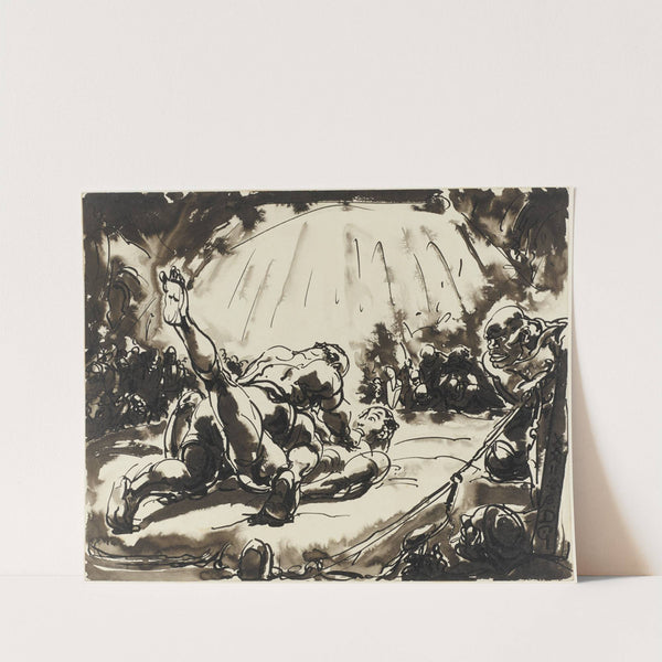 Worstelaars (1932) by Alfred Ost