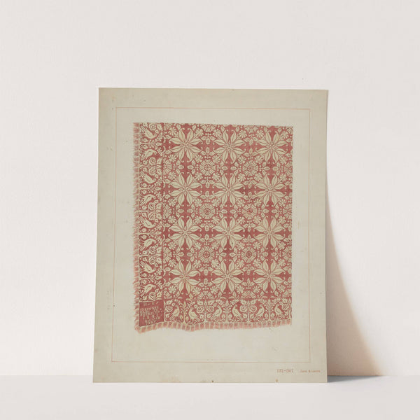 Woven Coverlet by James M. Lawson