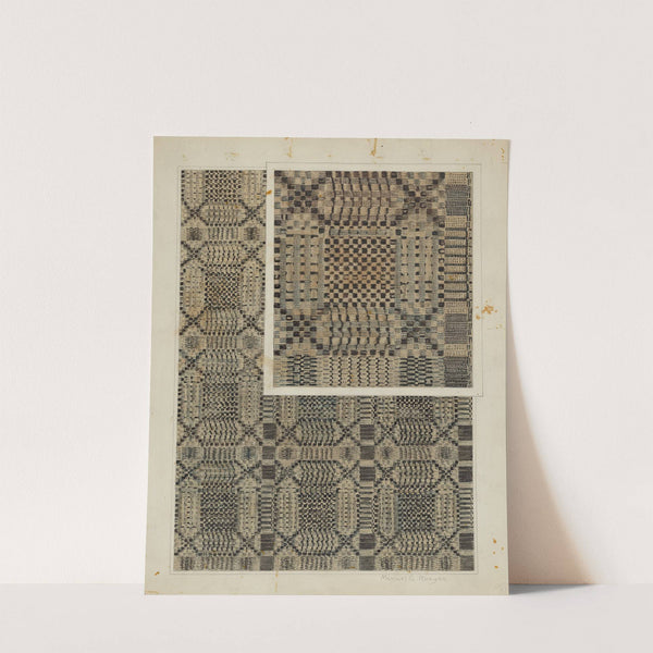 Woven Coverlet by Manuel G. Runyan