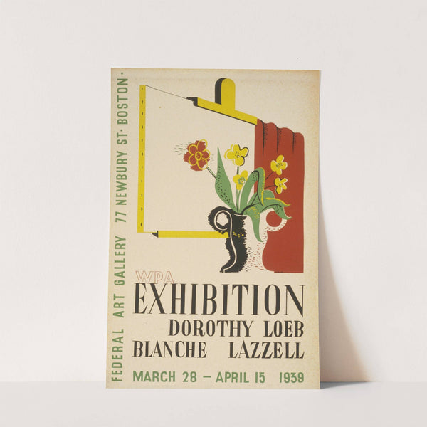WPA exhibition of Dorothy Loeb and Blanche Lazzell by Ben Nason