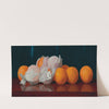 Wrapped Oranges On A Tabletop by William Mccloskey