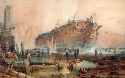 Wreck of an East Indiaman