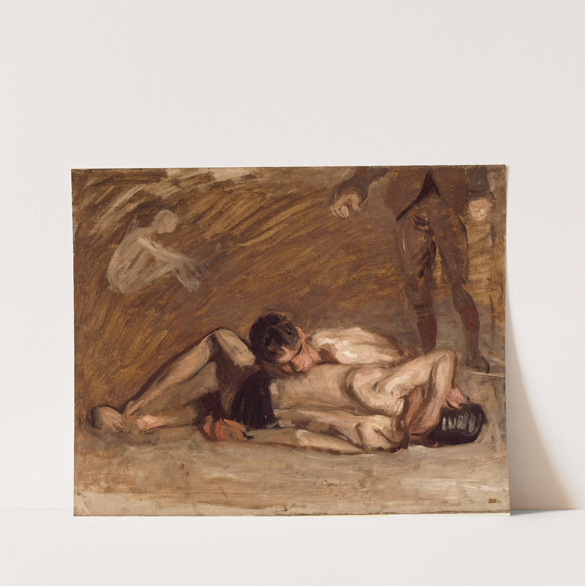 Wrestlers by Thomas Eakins